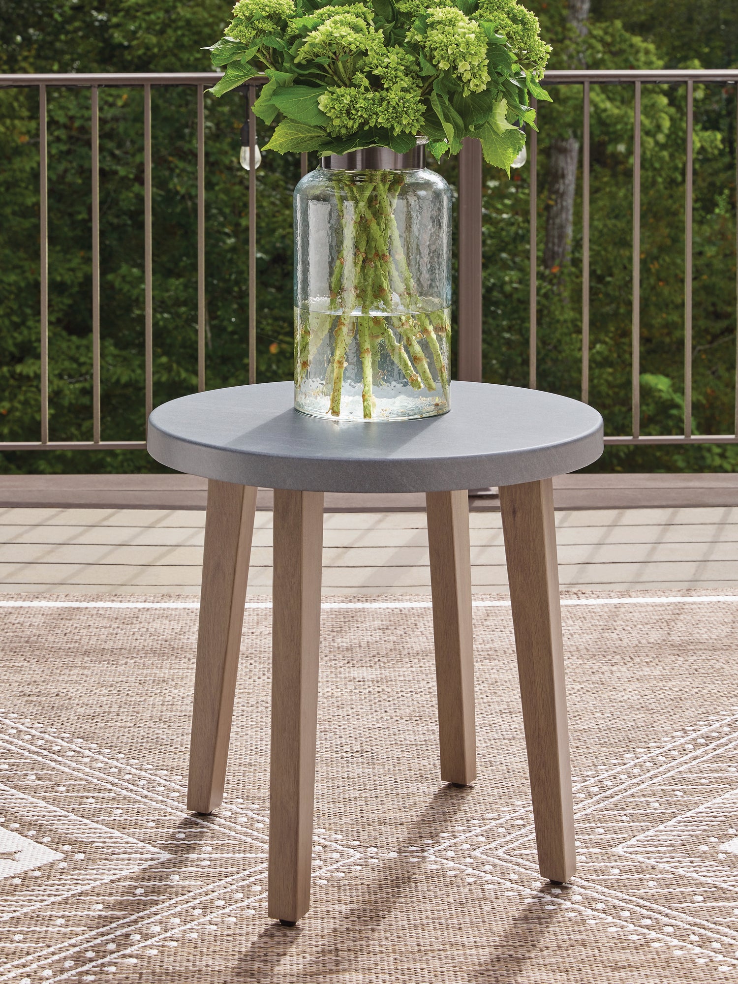 Harmony Headlands Natural/Gray Outdoor End Table - PCP428-706
