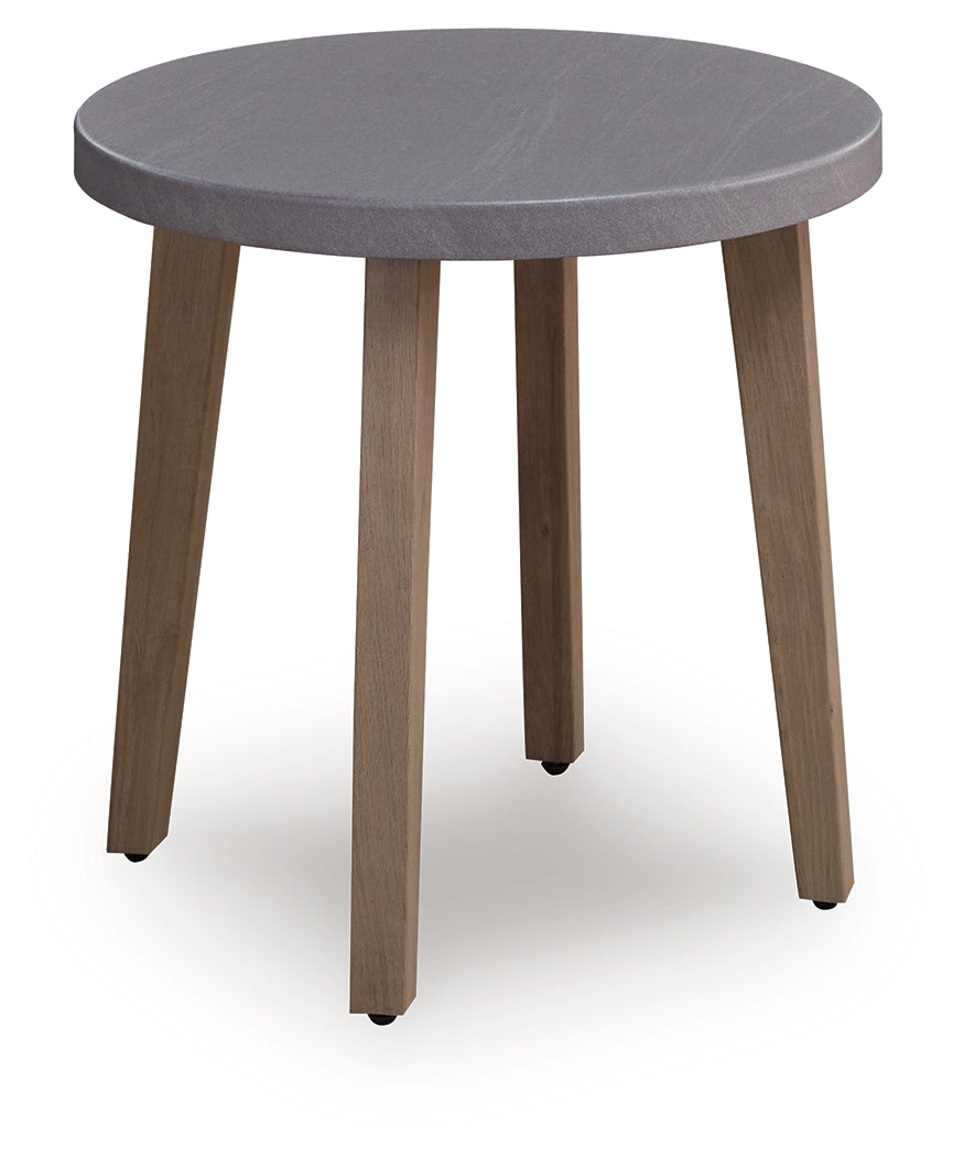 Harmony Headlands Natural/Gray Outdoor End Table - PCP428-706