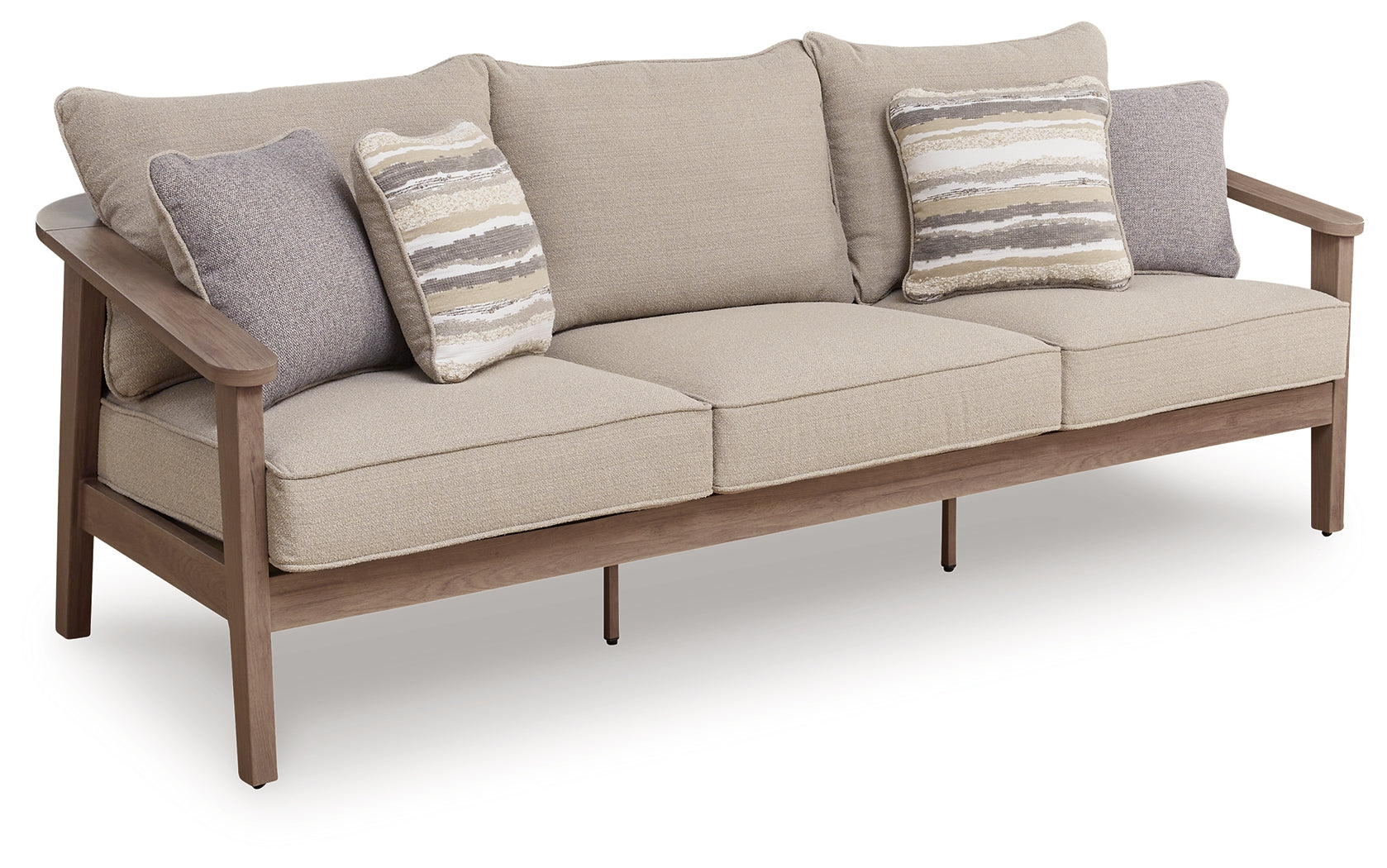 Harmony Headlands Natural/Gray Outdoor Sofa with Cushion - PCP428-838