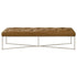 Harper Tan Leather Bench - BEN00402101
