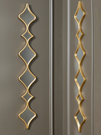 Harriswood Gold Finish Accent Mirror Set (Set of 2) - A8010354