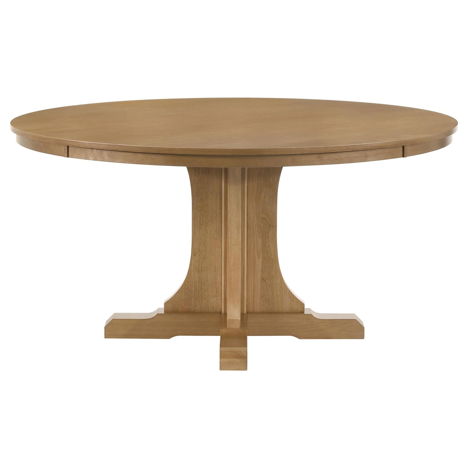 Hartville 60-inch Round Dining Table Natural Light Brown - 109460