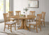 Hartville 7-piece Round Dining Table Set Natural Light Brown - 109460-S7