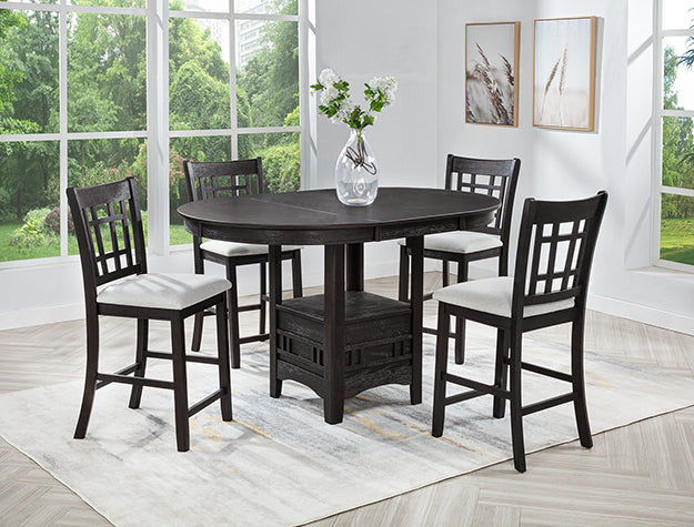 Hartwell Ct Ht Chair Charcoal Black, Set of 2 - 2795BK-S-24