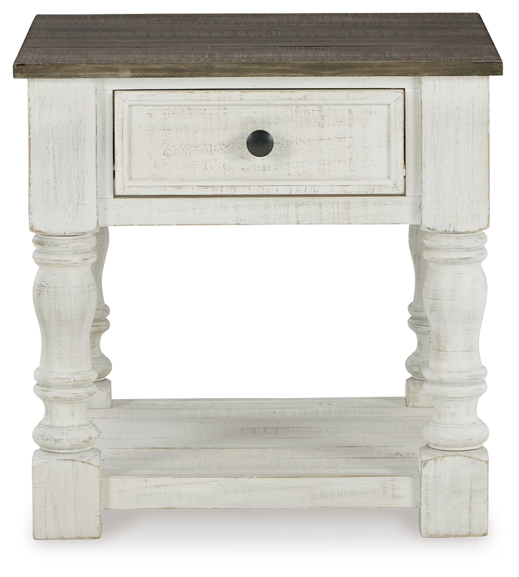Havalance Coffee Table with 2 End Tables in White/Gray - PKG013789