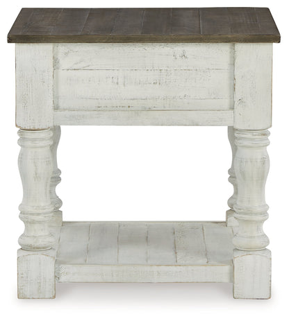 Havalance Coffee Table with 2 End Tables in White/Gray - PKG013789