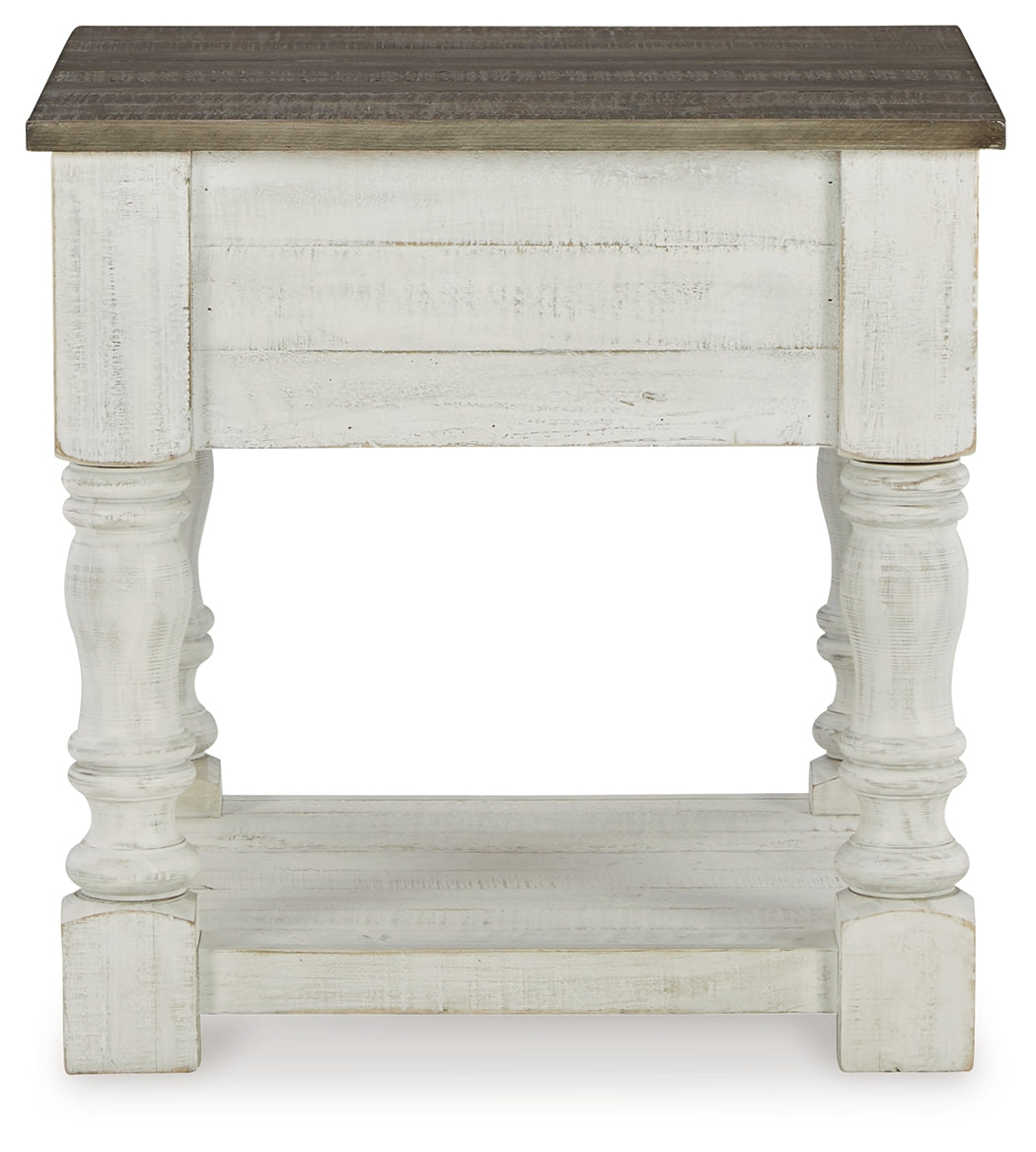 Havalance Coffee Table with 2 End Tables in White/Gray - PKG013789
