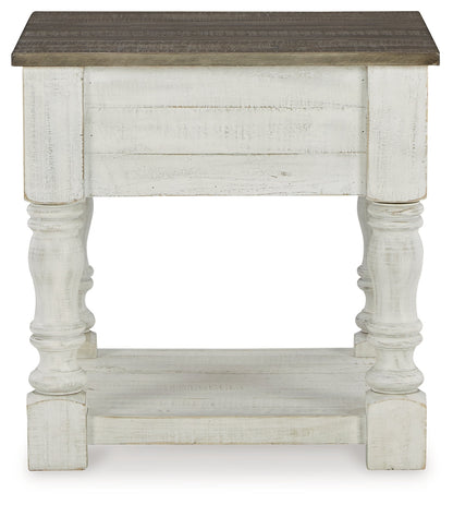 Havalance Coffee Table with 2 End Tables in White/Gray - PKG013789