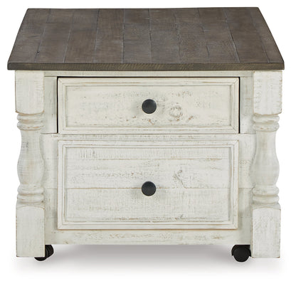 Havalance Coffee Table with 2 End Tables in White/Gray - PKG013789