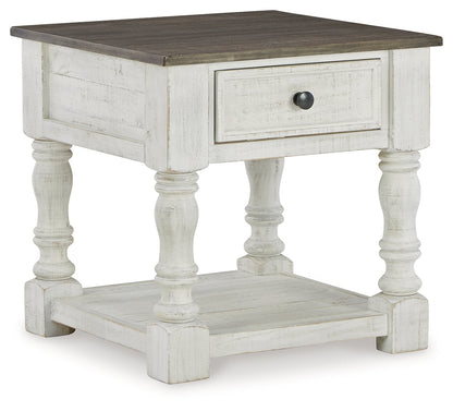 Havalance Coffee Table with 2 End Tables in White/Gray - PKG013789
