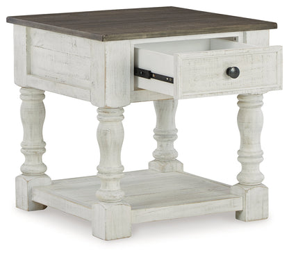 Havalance Coffee Table with 2 End Tables in White/Gray - PKG013789