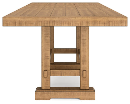 Havonplane Counter Height Dining Table, 6 Barstools and Bench - D773D5