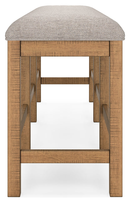 Havonplane Counter Height Dining Table, 6 Barstools and Bench - D773D5