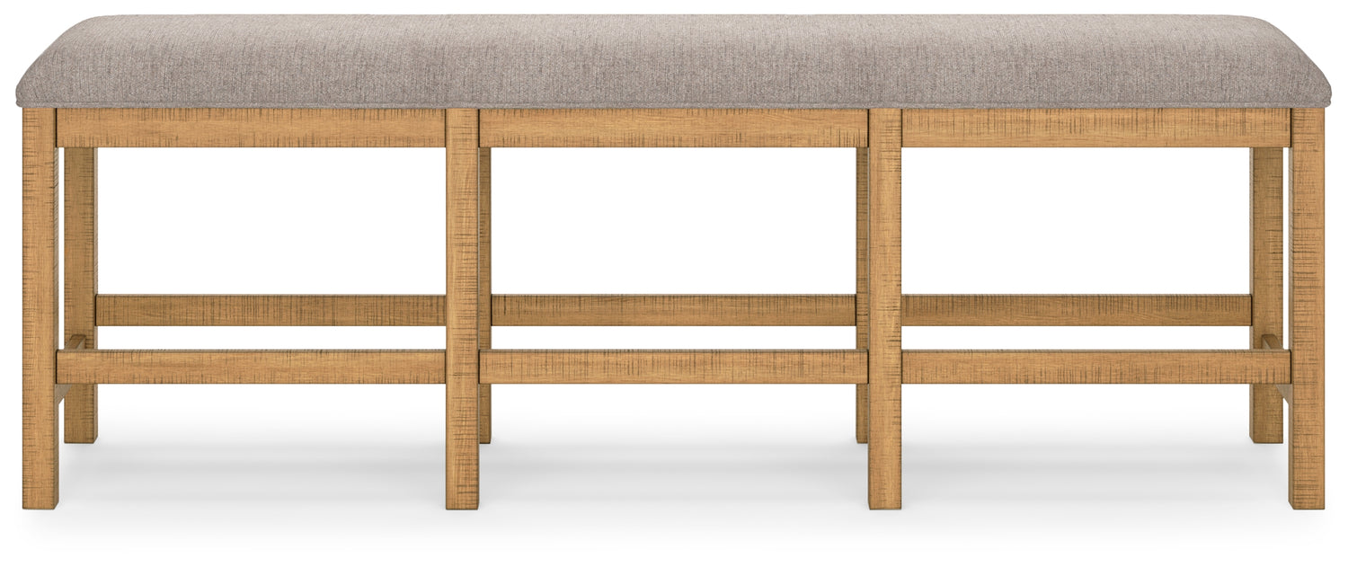 Havonplane Counter Height Dining Table, 6 Barstools and Bench - D773D5