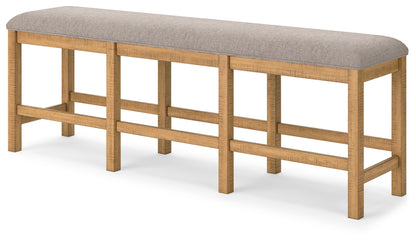 Havonplane Counter Height Dining Table, 6 Barstools and Bench - D773D5