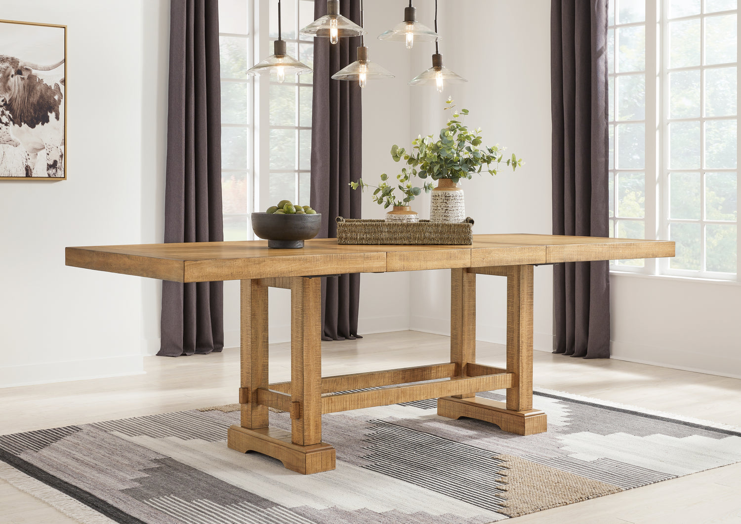 Havonplane Counter Height Dining Table and 10 Barstools - D773D3
