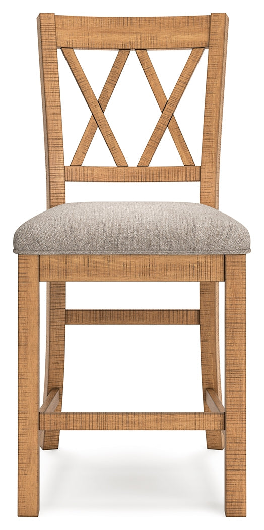 Havonplane Counter Height Dining Table and 10 Barstools in Brown from Ashley - Luna Furniture
