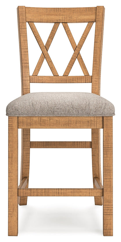 Havonplane Counter Height Dining Table and 10 Barstools in Brown from Ashley - Luna Furniture