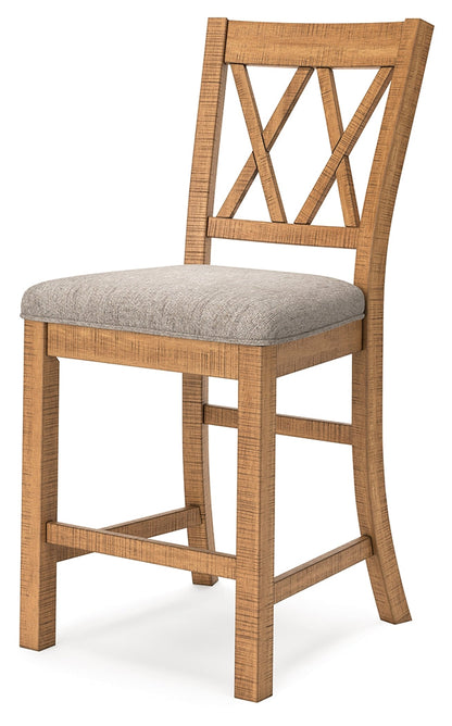 Havonplane Counter Height Dining Table and 10 Barstools in Brown from Ashley - Luna Furniture