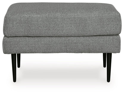 Hazela Chair and Ottoman in Charcoal - PKG015060