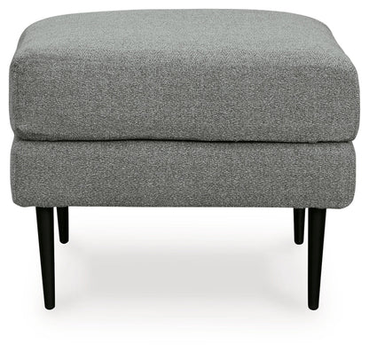 Hazela Chair and Ottoman in Charcoal - PKG015060