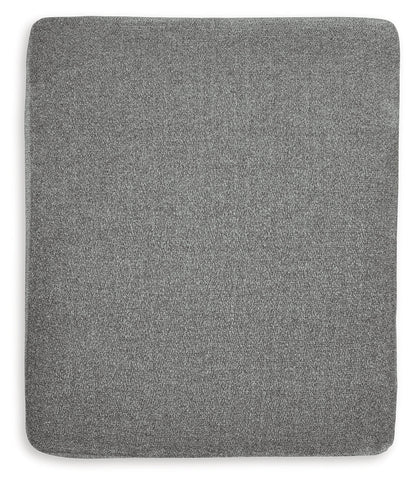 Hazela Chair and Ottoman in Charcoal - PKG015060