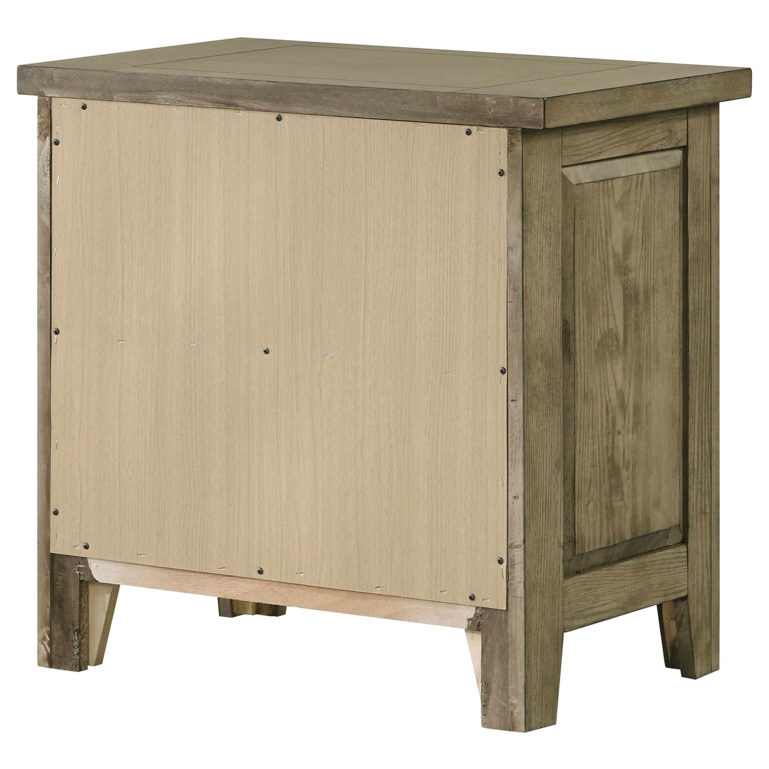 Hazlewood 2-drawer Nightstand Bedside Table Vineyard Oak - 207532