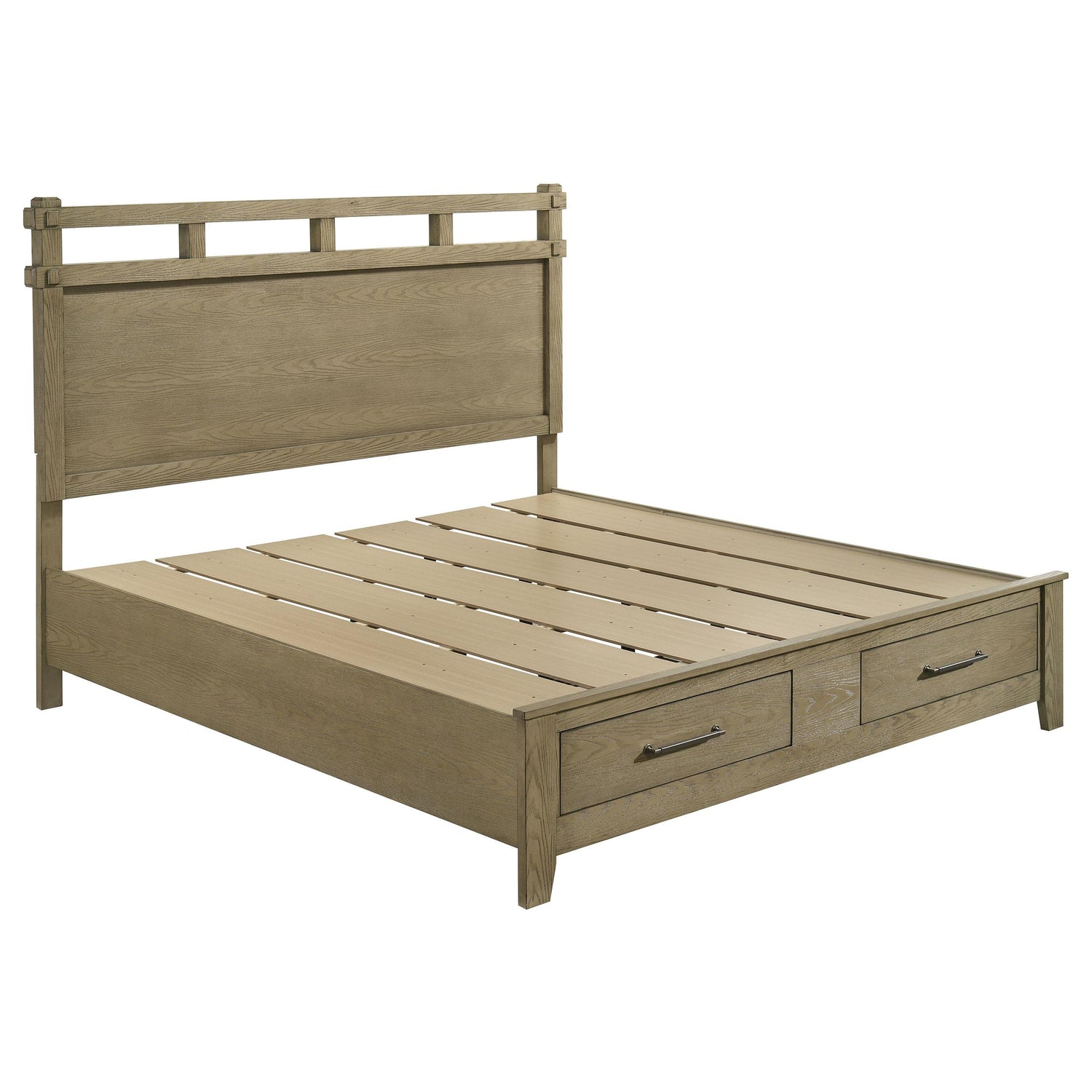 Hazlewood 4-piece Eastern King Bedroom Set Vineyard Oak - 207530KE-S4