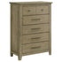 Hazlewood 5-drawer Bedroom Chest of Drawers Vineyard Oak - 207535