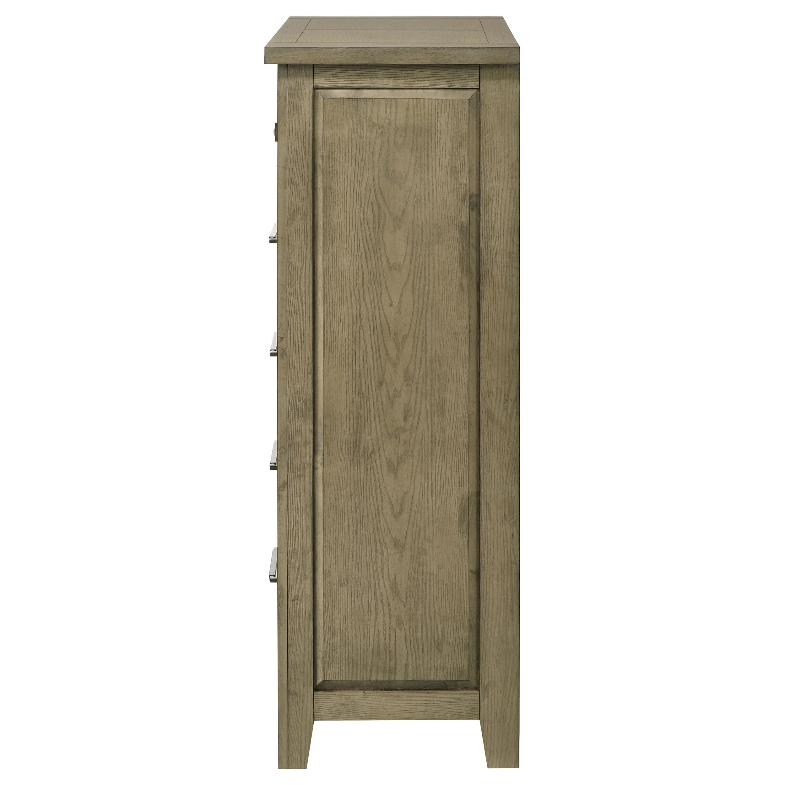 Hazlewood 5-drawer Bedroom Chest of Drawers Vineyard Oak - 207535