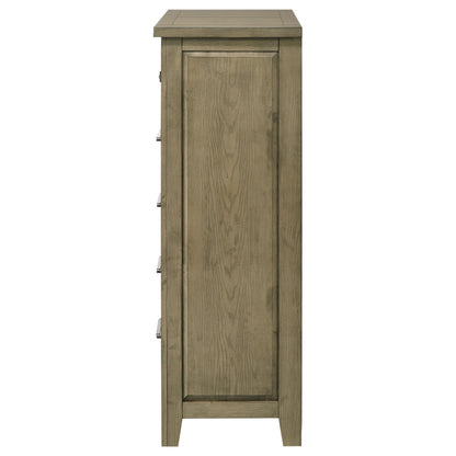 Hazlewood 5-drawer Bedroom Chest of Drawers Vineyard Oak - 207535