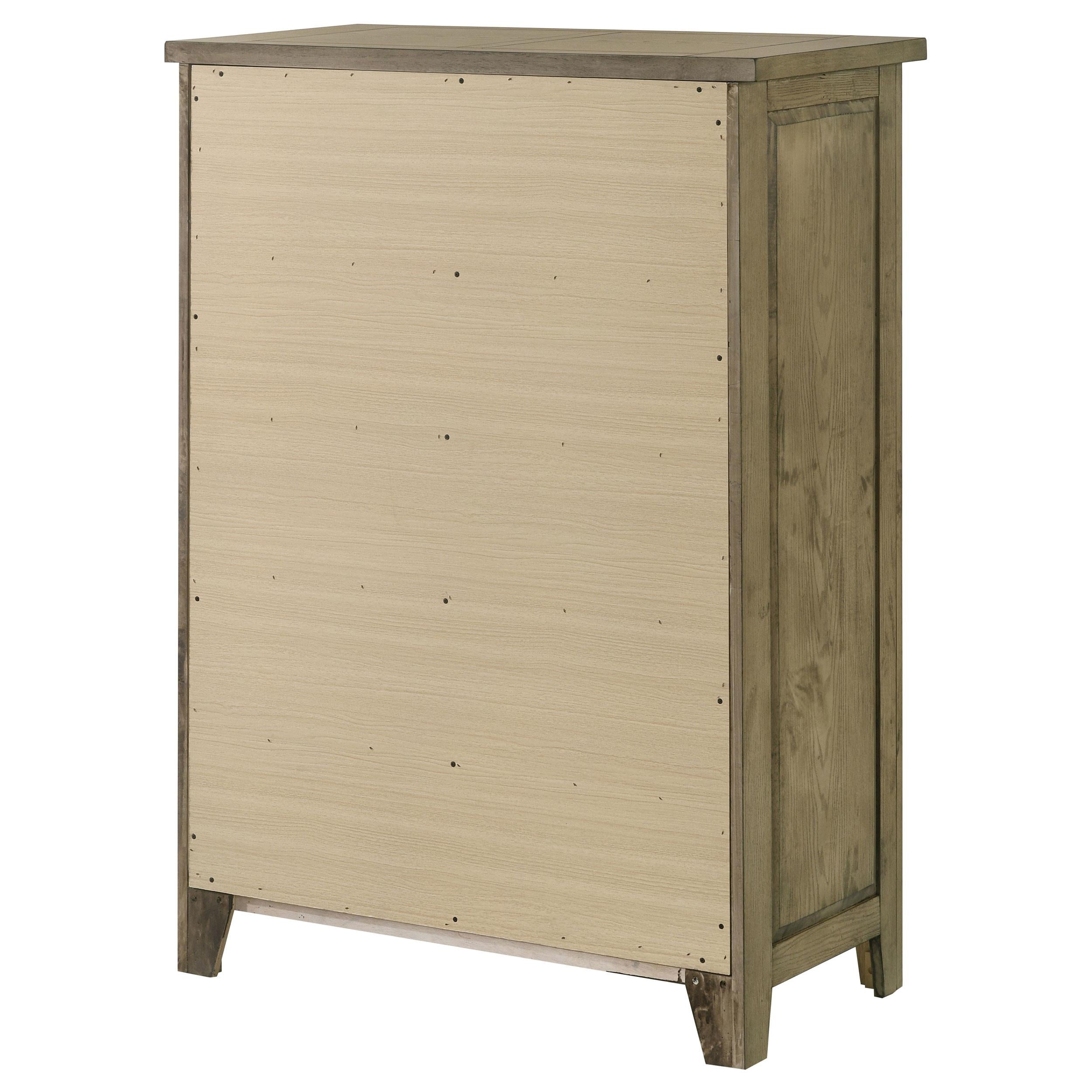 Hazlewood 5-drawer Bedroom Chest of Drawers Vineyard Oak - 207535