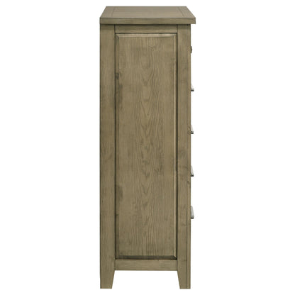 Hazlewood 5-drawer Bedroom Chest of Drawers Vineyard Oak - 207535