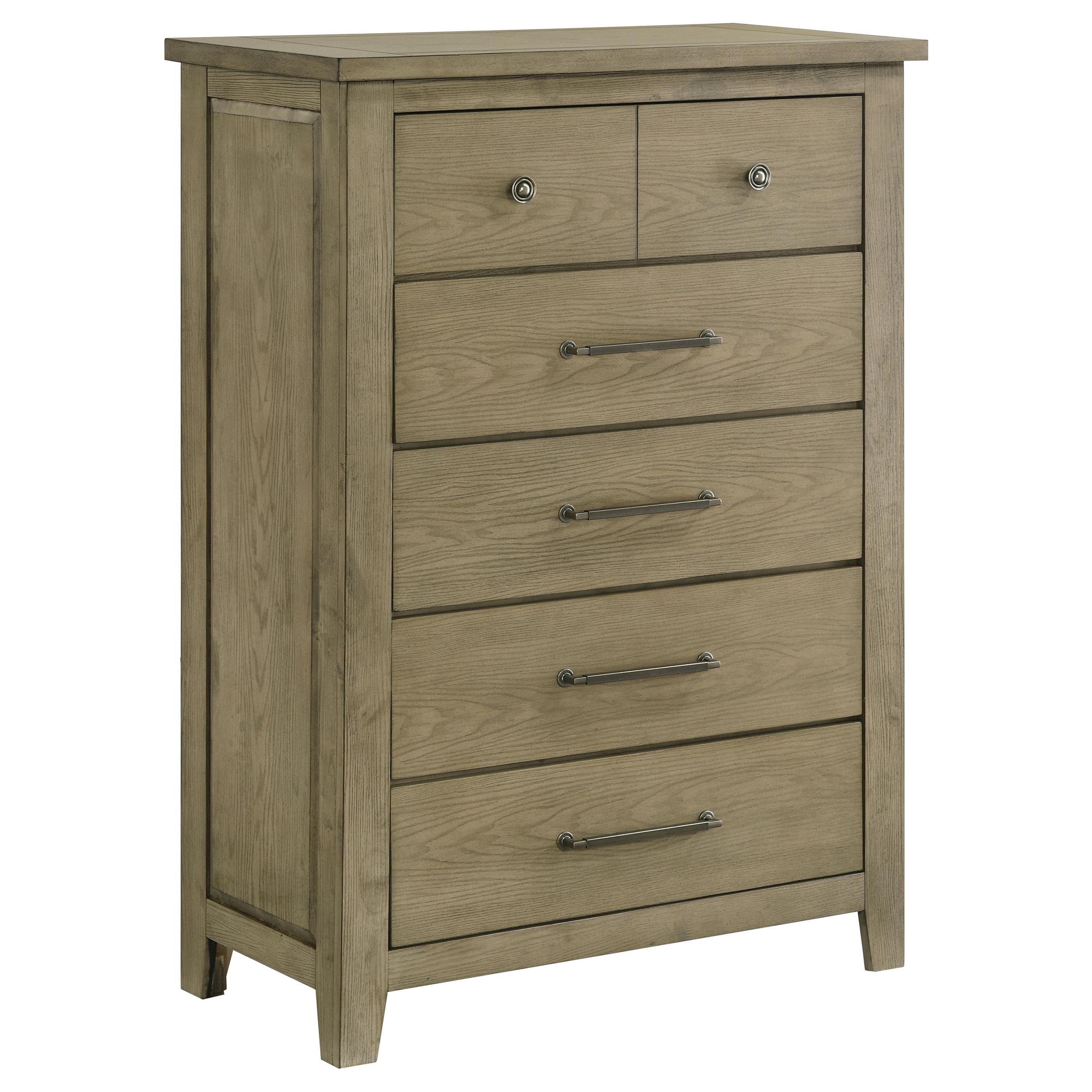 Hazlewood 5-piece Eastern King Bedroom Set Vineyard Oak - 207530KE-S5
