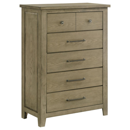 Hazlewood 5-piece Eastern King Bedroom Set Vineyard Oak - 207530KE-S5