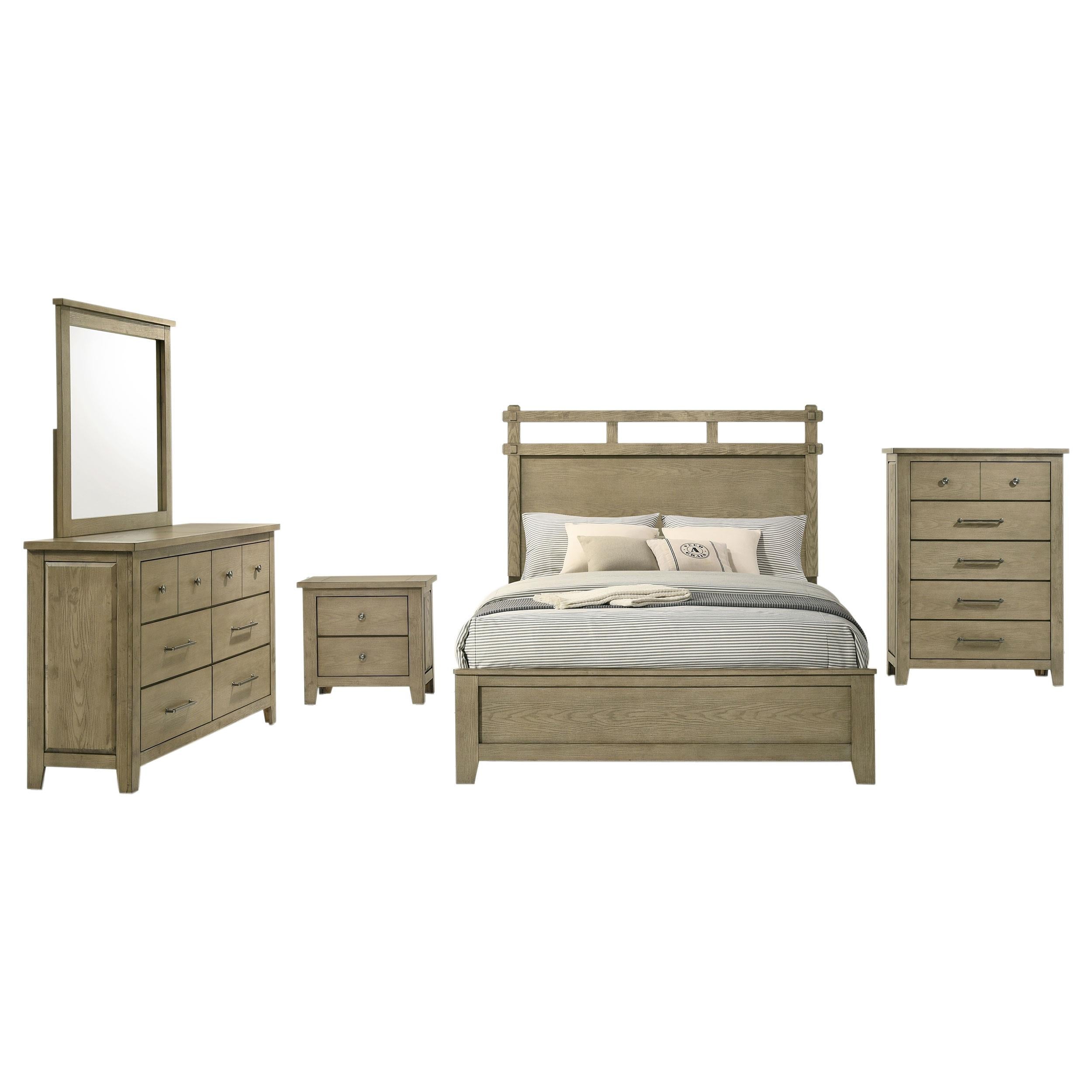 Hazlewood 5-piece Eastern King Bedroom Set Vineyard Oak - 207531KE-S5