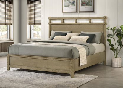Hazlewood 59-inch Eastern King Panel Bed Vineyard Oak - 207531KE