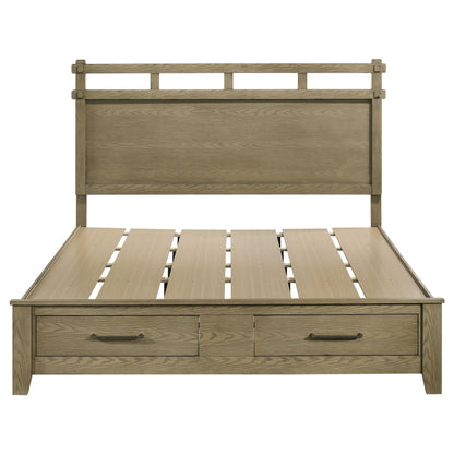 Hazlewood 59-inch Eastern King Storage Bed Vineyard Oak - 207530KE