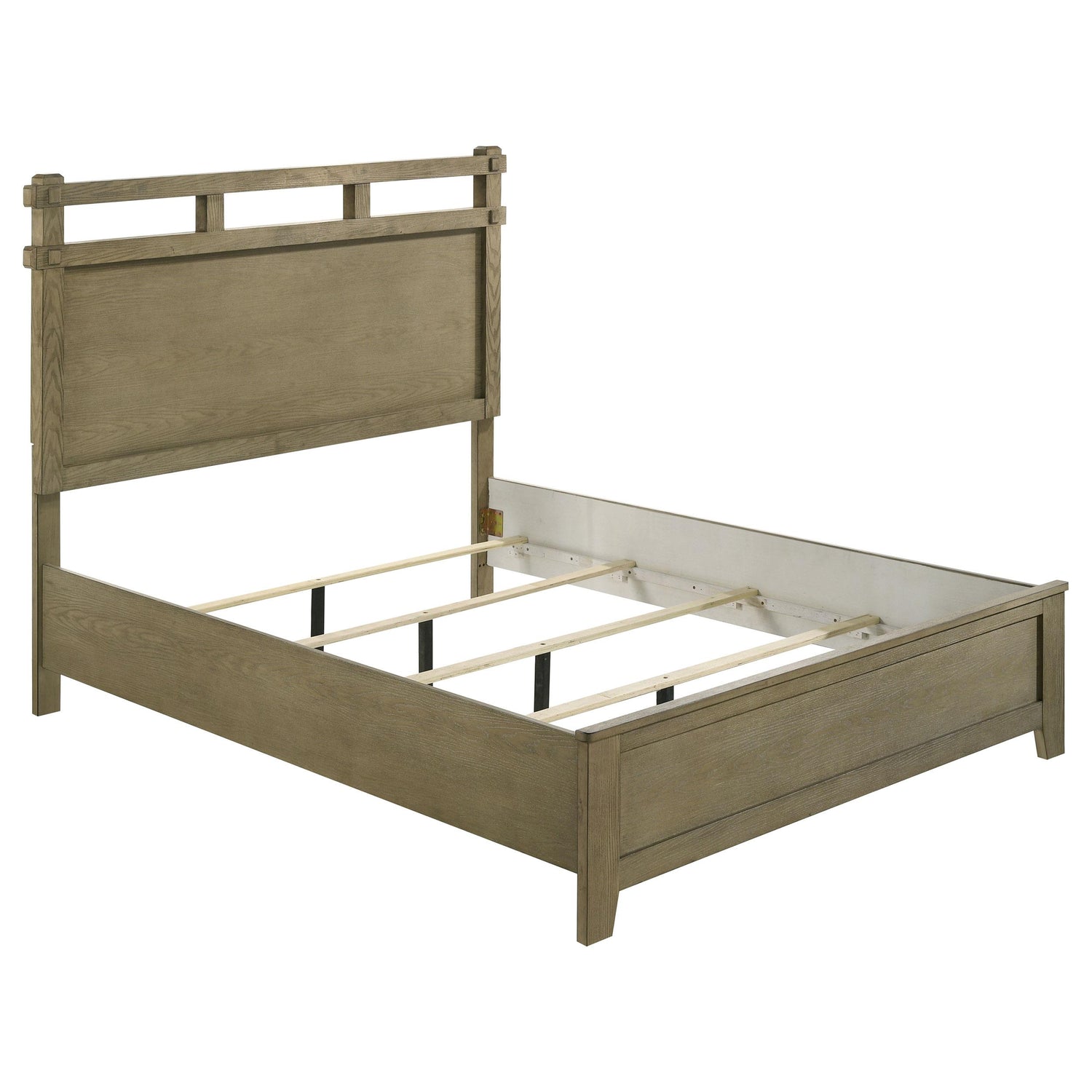 Hazlewood 59-inch Queen Panel Bed Vineyard Oak - 207531Q