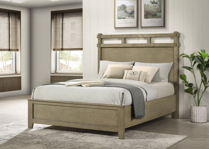Hazlewood 59-inch Queen Panel Bed Vineyard Oak - 207531Q