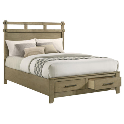 Hazlewood 59-inch Queen Panel Storage Bed Vineyard Oak - 207530Q