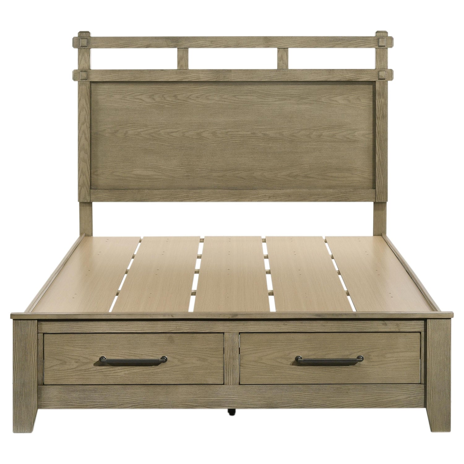Hazlewood 59-inch Queen Panel Storage Bed Vineyard Oak - 207530Q