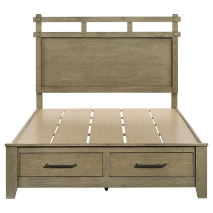 Hazlewood 59-inch Queen Panel Storage Bed Vineyard Oak - 207530Q