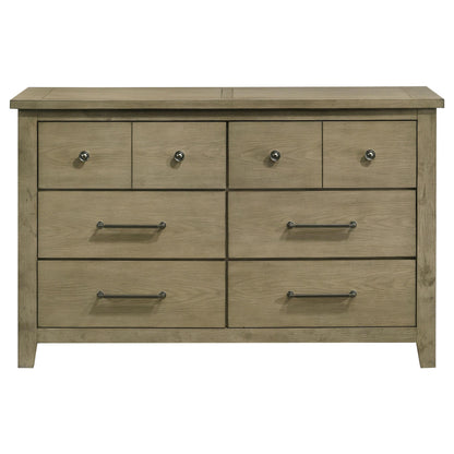 Hazlewood 6-drawer Bedroom Dresser Cabinet Vineyard Oak - 207533