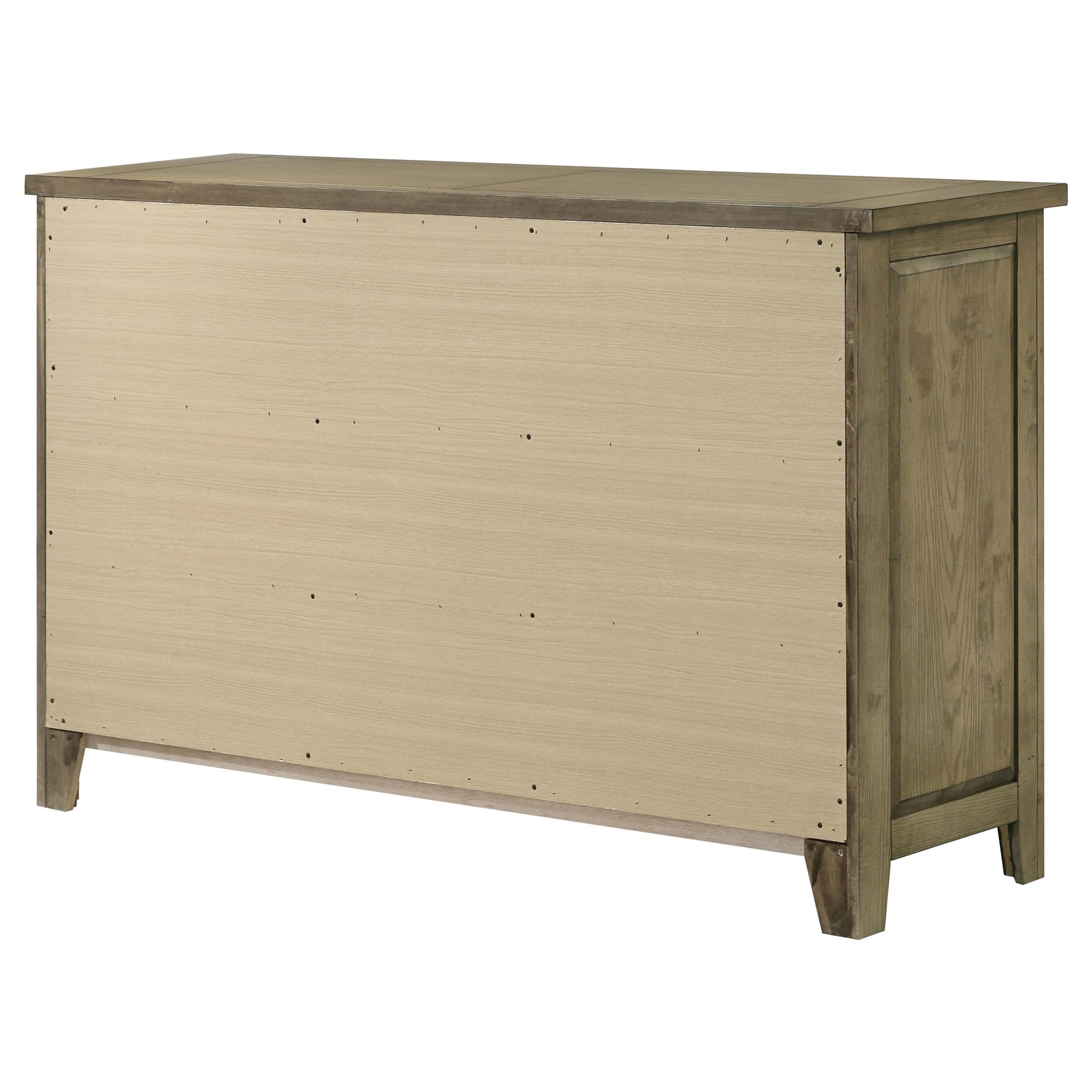 Hazlewood 6-drawer Bedroom Dresser Cabinet Vineyard Oak - 207533