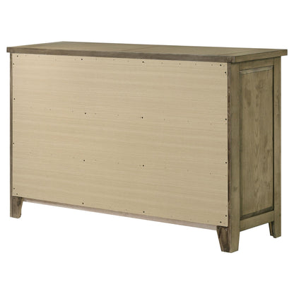 Hazlewood 6-drawer Bedroom Dresser Cabinet Vineyard Oak - 207533