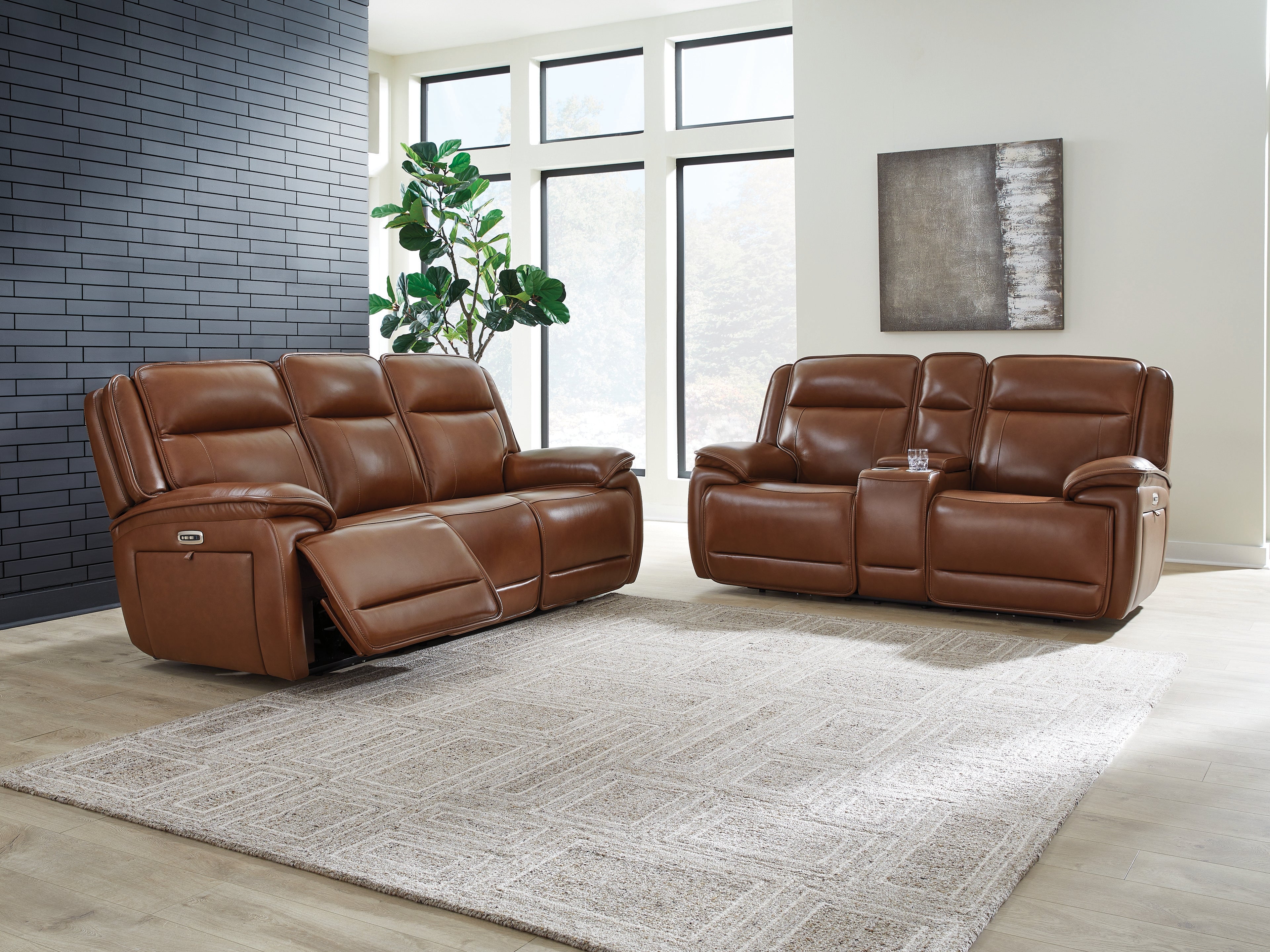 Healy Pier Power Reclining Sofa and Loveseat from Ashley - Luna Furniture