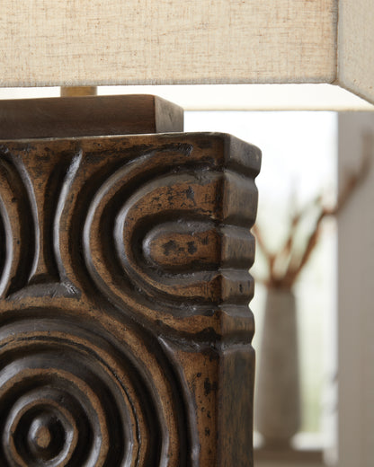 Heathbury Antique Brown Table Lamp - L235964