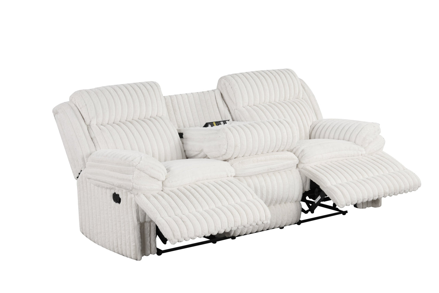 Heaven - White 3pc Reclining Set New Arrival - HEAVEN WHITE