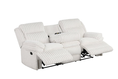 Heaven - White 3pc Reclining Set New Arrival - HEAVEN WHITE